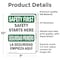 Signmission Safety Culture Sign, 7 in Width, Vinyl Decal, Rectangle, Bilingual OS-2PACK-SF-D-710-L-10875 - alternate 3